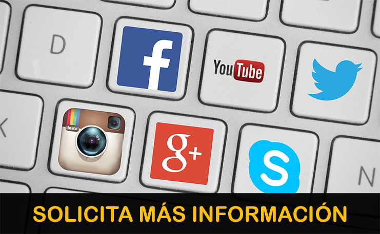 Solicita información sobre la gestión de redes sociales.