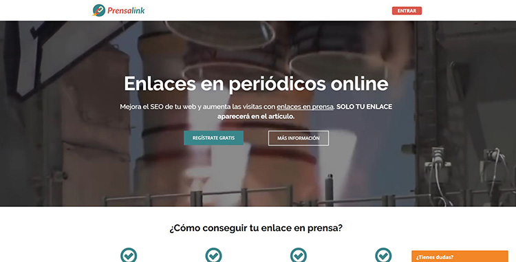 Sitio web de Prensalink