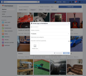 Paso 3: Formulario para subir artículo al MarketPlace de Facebook.